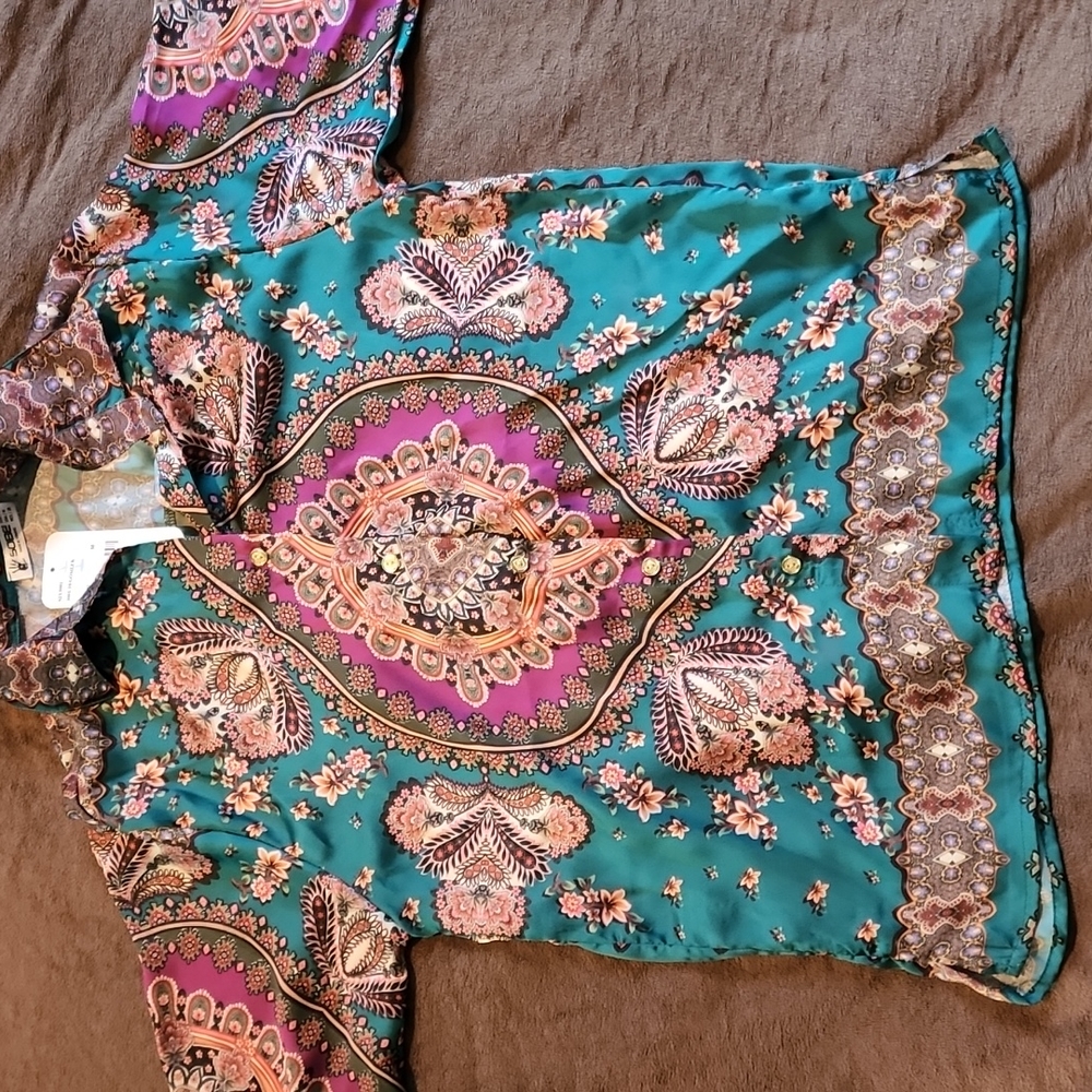 Colorful Silk T-shirt